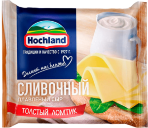 Плавл. сыр Hochland Сливочный (ломтики) 150 г