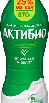 АктиБио Биойогурт обогащенный 1,8% 870г Бут.