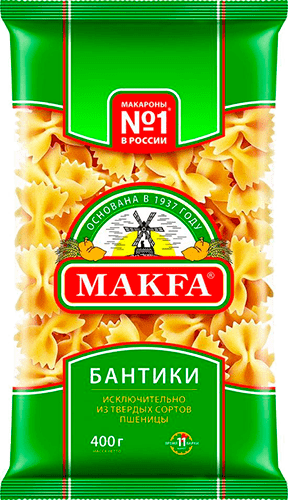 Макароны Макфа Бантики 400г.