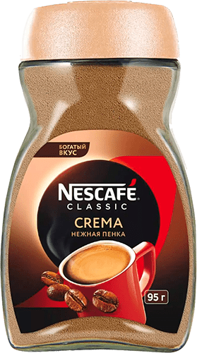 Кофе натур. раст. Nescafe Classic Крема Стекло 95г