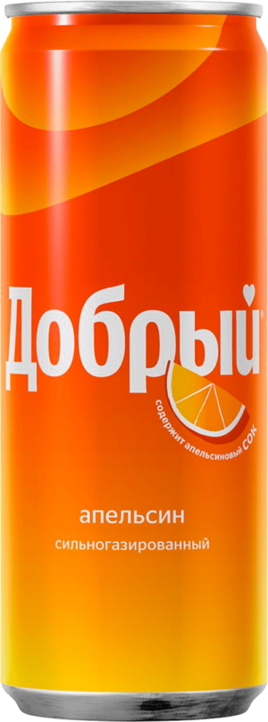 Напиток б/а сил.газ "Апельсин с витамином С" Добрый®  0.33л