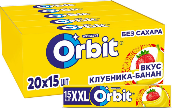 Orbit 20.4г Клубника банан ХХL